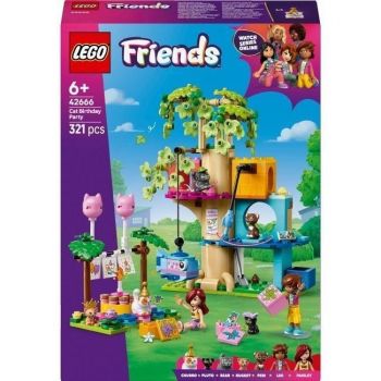 Купить конструктор Конструктор LEGO LEGO Friends День народження кота і будинок на дереві (42666) | Фото 1