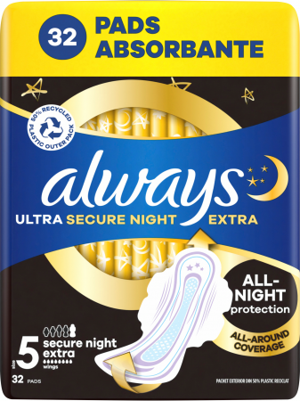 Гігієнічні прокладки ALWAYS Ultra Secure Night Extra Розмір 5, 32 шт (8700216450423) Гігієнічні прокладки ALWAYS Ultra Secure Night Extra Розмір 5, 32 шт (8700216450423) | Фото 8
