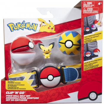 Купить игровой набор Ігровий набір Pokemon W15 – Пояс з покеболами Пічу (Пояс, 2 Покебола, Ігрова фігурка) (PKW3643) | Фото 1