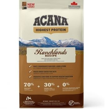Корм для собак усіх порід Acana Ranchlands зі смаком яловичини, ягняти, свинини, бізона, судака 11.4 | Фото 1