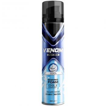 Купить средство для бритья Піна для гоління Venom for men Cool 300мл (8681413012426) | Фото 1