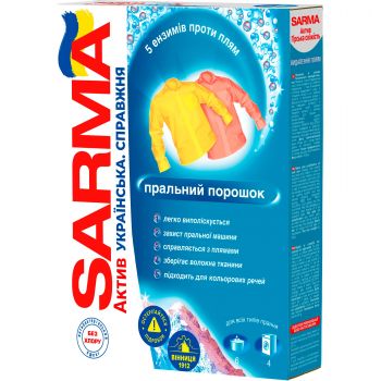 Пральний порошок Sarma Актив Гірська свіжість 400г (4820268100481) | Фото 1