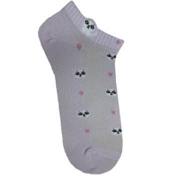 Шкарпетки жіночі Premier Socks 36-40 1 пара фіолетові з принтом Коти (4820163318868) | Фото 1
