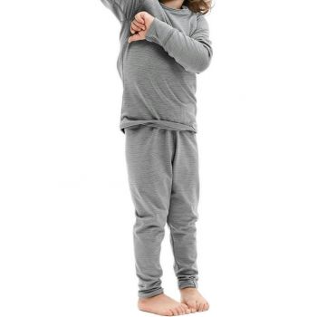 Термоштани дитячі TURBAT Yeti Bottom Kids cloudburst grey 140 темно-сірий | Фото 1