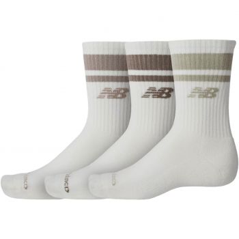 Шкарпетки New Balance Everyday Stripe Midcalf LAS51243SST 3 пари L бежеві (197968258328) | Фото 1