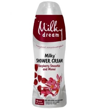 Молочний крем-гель для душу Milky Dream Малинове смузі та моної 500мл (4820205302350) | Фото 1