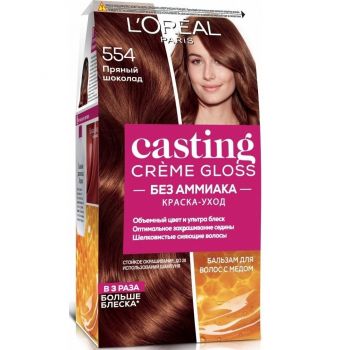 Крем-фарба для волосся без аміаку L'Oreal Paris Casting Creme Gloss 554 | Фото 1