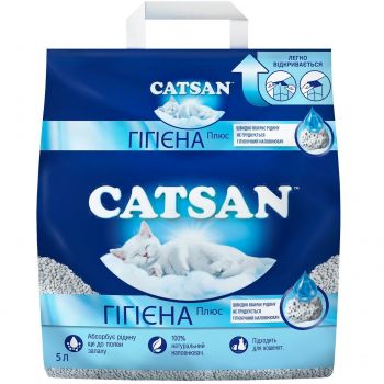 Catsan Hygiene plus 5л (4008429008535) | Фото 1