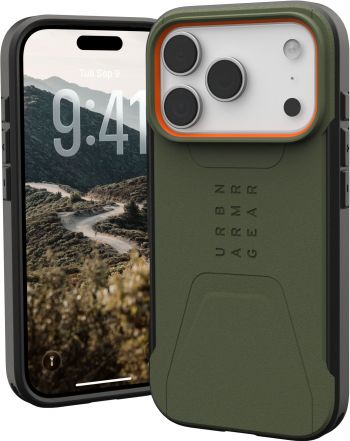 Чохол UAG для iPhone 17 Pro Civilian MagSafe Olive/Orange (114545117297) | Фото 13