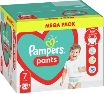 Підгузки-трусики PAMPERS Pants Giant Plus (17+ кг) Мега 74шт (8006540069622) | Фото 2