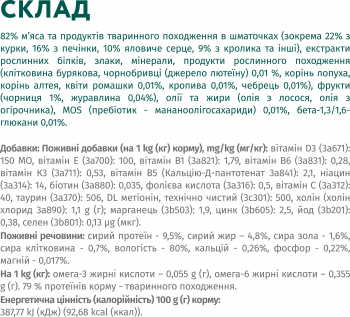Вологий корм Optimeal для дорослих собак з кроликом та чорницею в соусі 100г (b2910602) | Фото 6