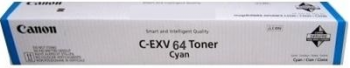 Купить расходный материал для принтеров Тонер-картридж лазерний CANON C-EXV64 C3922i/3926i/3930i/3935i (25500 стр.) Cyan (5754C002) | Фото 1