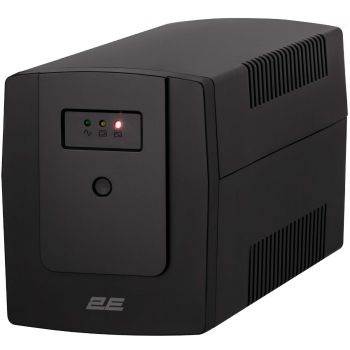 Купить источник бесперебойного питания (ИБП) ДБЖ 2E ED1200, 200VA/720W, LED, 3xSchuko (2E-ED1200) | Фото 1