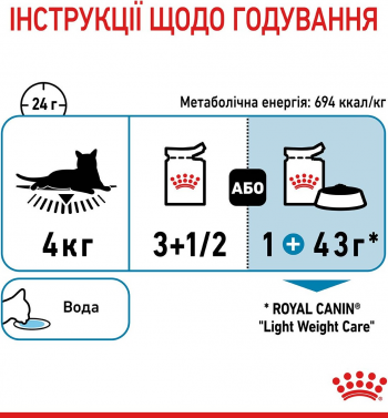 Вологий корм для котів Royal Canin Light Weight Care 85г | Фото 6