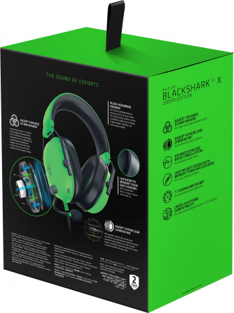 Ігрова гарнітура RAZER Blackshark V2 X 3.5мм Green (RZ04-03240600-R3M1) Ігрова гарнітура RAZER Blackshark V2 X 3.5мм Green (RZ04-03240600-R3M1) | Фото 6