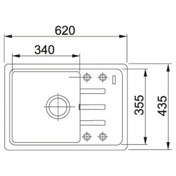 FRANKE Malta BSG 611-62 серый камень (114.0575.042) FRANKE Malta BSG 611-62 серый камень (114.0575.042) | Фото 2