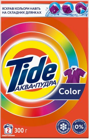 Пральний порошок TIDE Аква-Пудра Колор 300г (8006540535332) | Фото 6