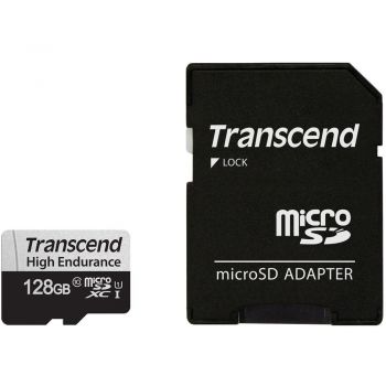 Карта пам'яті TRANSCEND microSDXC 128GB Class 10 UHS-I U1 High Endurance (170TB) (TS128GUSD350V) | Фото 1