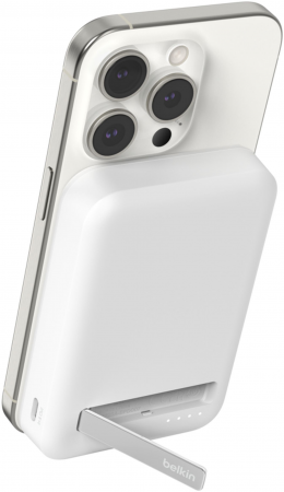 Портативний акумулятор BELKIN 8000mAh MagSafe Wireless Qi2 White (BPD007BTWH) | Фото 12