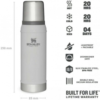 Термос Stanley Legendary Classic Ash 0,75 л (6939236418072) | Фото 2