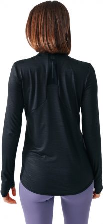 Лонгслів жіночий для бігу Kalenji Run Dry+ 8394778 40 чорний (2342034_Kalenji) | Фото 2