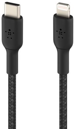 BELKIN USB-С - Lightning, BRAIDED, 1m, black (CAA004BT1MBK) | Фото 3