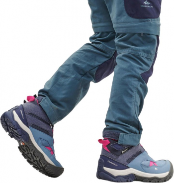 Черевики дитячі для туризму Quechua Crosspock Mid водонепроникні 8560928 29 сині (2901003_Quechua) | Фото 5