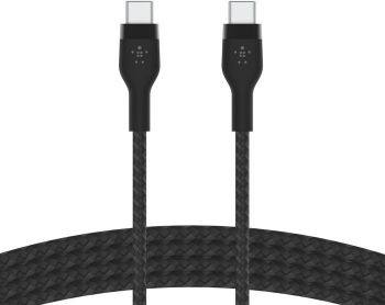 BELKIN USB-C - USB-C, BRAIDED SILICONE, 1m, black (CAB011BT1MBK) BELKIN USB-C - USB-C, BRAIDED SILICONE, 1m, black (CAB011BT1MBK) | Фото 4