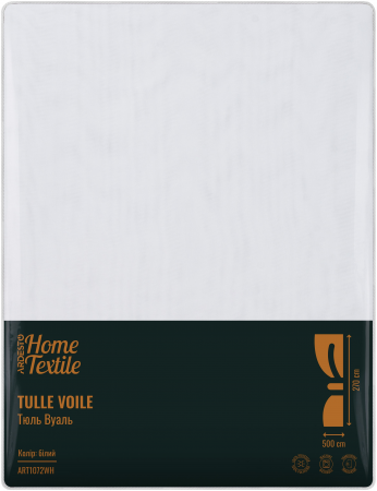 Тюль ARDESTO 500х270см, вуаль, 100% поліестер, білий (ART1072WH) | Фото 2