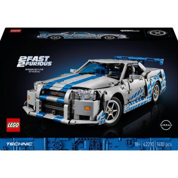 Конструктор LEGO Technic Подвійний форсаж Автомобіль Nissan Skyline GT-R (R34) (42210) | Фото 1