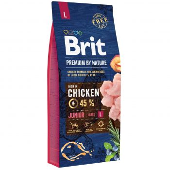 Brit Premium Dog Junior L з куркою 15 kg (8595602526437) | Фото 1
