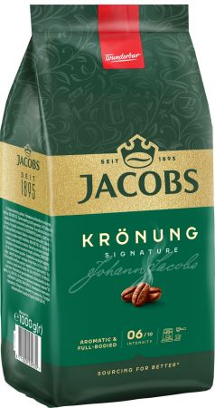 Кава Jacobs зерна Kronung , 1000гр, купаж арабіка/робуста (8711000539330) Кава Jacobs зерна Kronung , 1000гр, купаж арабіка/робуста (8711000539330) | Фото 2