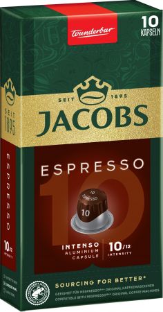 Кава Jacobs капсули Espresso Intenso, купаж арабіка /робуста, 10шт, Nespresso (8711000371183) | Фото 5