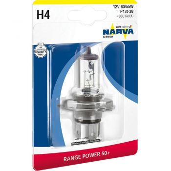 Купить автомобильную лампу Лампа Narva галогенова 12V H4 Rp50+ 60/55W P43T (NV_48861.1B) | Фото 1