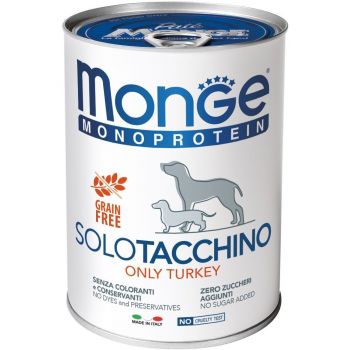 Monge dog solo 100% індичка, 400 г (8009470014229) | Фото 1