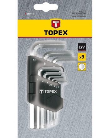TOPEX HEX 1.5-10 мм, 9 шт. (35D955) TOPEX HEX 1.5-10 мм, 9 шт. (35D955) | Фото 2