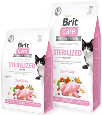 Сухий корм для стерилізованих котів Brit Care Cat GF Sterilized Sensitive із кроликом, 0,4кг (8595602540778) Сухий корм для стерилізованих котів Brit Care Cat GF Sterilized Sensitive із кроликом, 0,4кг (8595602540778) | Фото 5