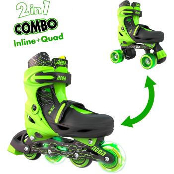 Ролики NEON COMBO SKATES Салатовий (Розмір 30-33) (NT09G4) | Фото 1