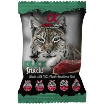 Ласощі для котів Alpha Spirit Cat Snacks Duck кубики з качки 50г (as8008350) Ласощі для котів Alpha Spirit Cat Snacks Duck кубики з качки 50г (as8008350) | Фото 1