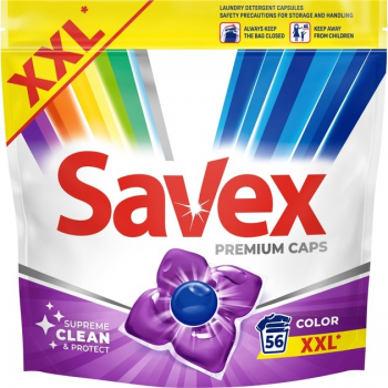 Купить стиральное средство Капсули для прання Savex Premium Caps Color 56 шт (3800024048142	) | Фото 1