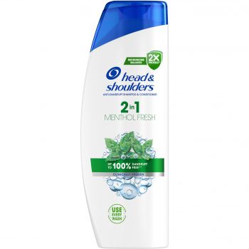 Купить шампунь для волос Шампунь та бальзам-ополіскувач проти лупи Head & Shoulders 2в1 Свіжість ментолу 625мл (8700216305372) | Фото 1