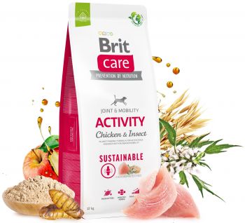 Корм для собак з підвищеною активністю Brit Care Dog Sustainable Activity з куркою та комахами 3кг(8595602559237) | Фото 2