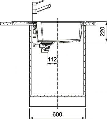 Мийка кухонна FRANKE Urban UBG 611-78 XL сірий сланець (114.0716.706) Купить кухонную мойку Мийка кухонна FRANKE Urban UBG 611-78 XL сірий сланець (114.0716.706) | Фото 2