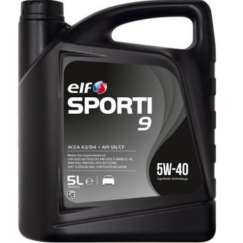 Олива моторна Elf Sporti 9 5W-40, 5л (41021127501) (214252) | Фото 1