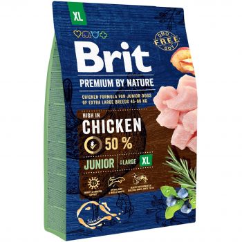 Сухий корм для цуценят та молодих собак гігантських порід Brit Premium Junior XL зі смаком курки 3 кг (8595602526499) | Фото 1