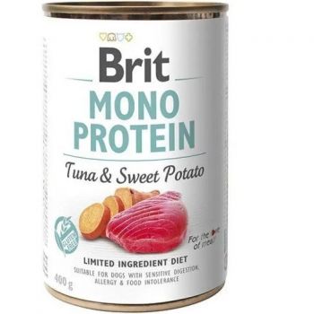 Корм для собак Brit Mono Protein з тунцем та бататом 400 г (8595602529742) | Фото 1