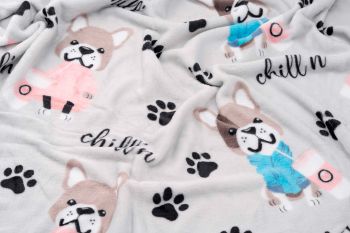 Плед Ardesto Flannel, 160х200 см, бульдоги (ART0112PB) Плед Ardesto Flannel, 160х200 см, бульдоги (ART0112PB) | Фото 6