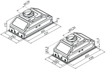 Вбудована витяжка ARDESTO HFI-F700MBL Вбудована витяжка ARDESTO HFI-F700MBL | Фото 1