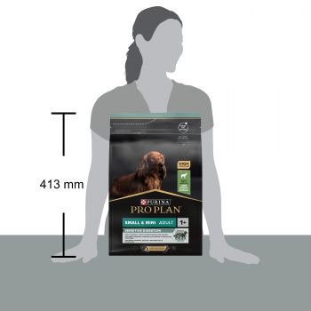 Сухий корм дрібних собак із чутливим травленням Purina Pro Plan Dog OptiDigest з ягням та рисом 3 кг(7613036611268) | Фото 3