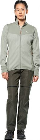 Флісова кофта жіноча SALEWA Puez Waffle Hyb Pl Jacket W 28860 42/36 сіро-зелена (013.012.1082) | Фото 6